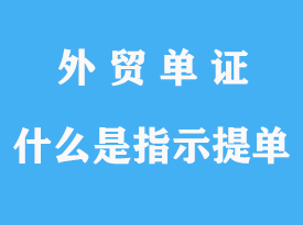 什么是指示提單