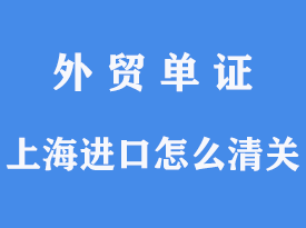 上海進(jìn)口怎么清關(guān)[通關(guān)指南]