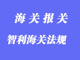 智利海關相關通關法規